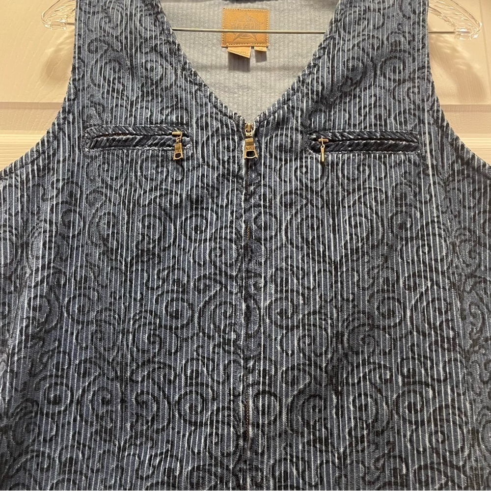 TWO A.M.I Sleeveless Full Zip Corduroy 100% Cotton Dresses Bundle Size M - Picture 6 of 11